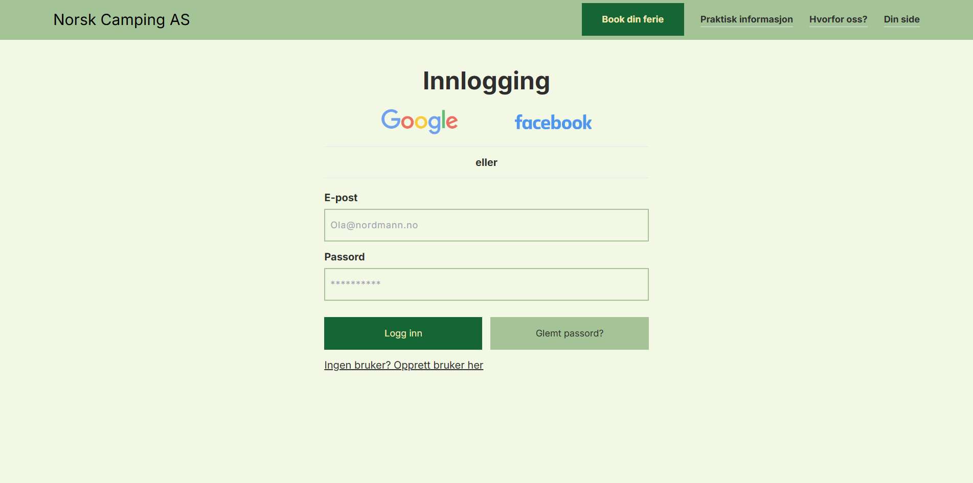 Innlogging