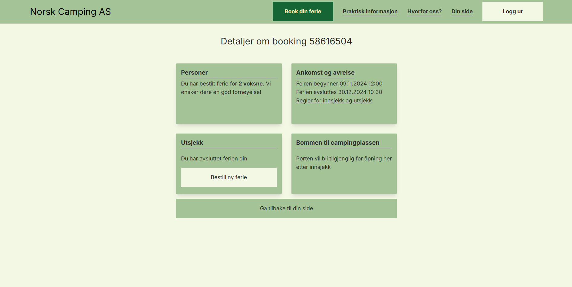 Dynamisk panel for enkle prosesser